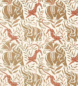 La Jungle Wallpaper by Christopher Farr Cloth Caramel