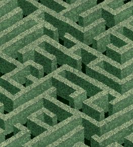 Labyrinth Wallpaper by Josephine Munsey Green