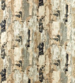 Lagna Fabric by Clarke & Clarke Linen/Charcoal