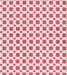 Lattice Cane Fabric by Barneby Gates Red/Pink