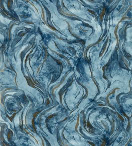 Lavico Wallpaper by Clarke & Clarke Midnight