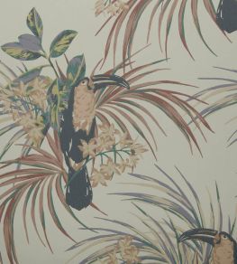 Le Toucan Wallpaper by 1838 Wallcoverings Amber Glow