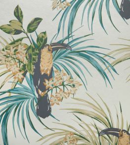 Le Toucan Wallpaper by 1838 Wallcoverings Emerald