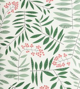 Leaf Berry Wallpaper by MissPrint Rosefinch