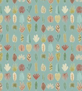Leaf Boogie Wallpaper by Ohpopsi Seafoam