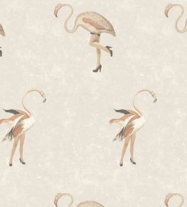 Legs Eleven Flamingo Wallpaper by Woodchip & Magnolia Pink