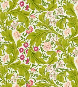 Leicester Fabric by Morris & Co Sour Green/Plum