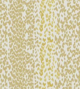 Leopard Wallpaper by Parker & Jules Aqua Chartreuse
