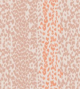 Leopard Fabric by Parker & Jules Coral Rose
