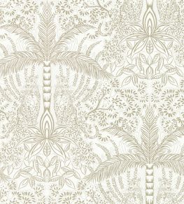 Leopardo Wallpaper by Clarke & Clarke Gold/Ivory