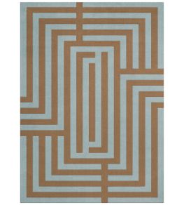 Letters Rug by Layered Teal Umber