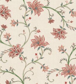 Lily Wallpaper by Coordonne Red
