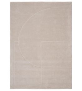 Lineal Poem Rug by Linie Design Beige