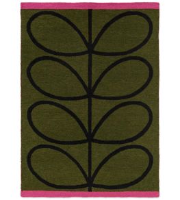 Linear Stem Outdoor Rug by Orla Kiely Olive