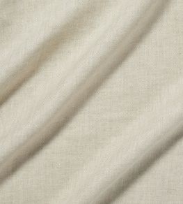 Linen Herringbone Fabric by James Hare Natural