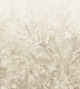 Linen Leaves Mural by Eijffinger Beige/Sand