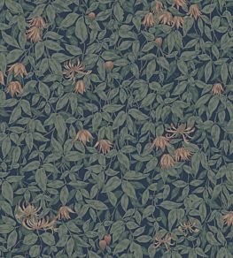 Linnea Wallpaper by Sandberg Midnight Blue