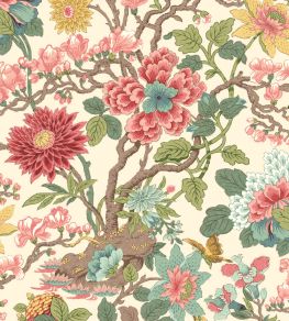 Little Magnolia Wallpaper by GP & J Baker Rose Madder