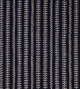 Little Weed Fabric by Christopher Farr Cloth Indigo