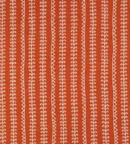 Little Weed Fabric by Christopher Farr Cloth Orange