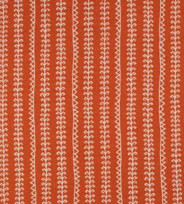 Little Weed Fabric by Christopher Farr Cloth Orange
