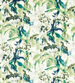 Long Water Botanical Fabric by Zoffany Poison