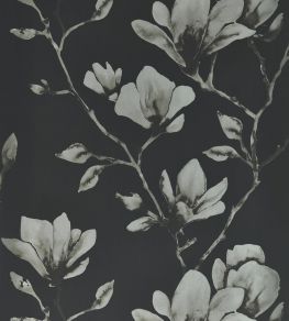 Lotus Wallpaper by Harlequin Onyx / Silver