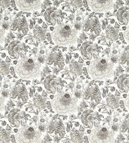 Lucienne Fabric by Clarke & Clarke Charcoal/Linen