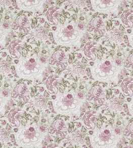 Lucienne Fabric by Clarke & Clarke Raspberry/Linen