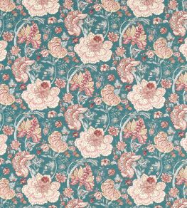 Lucienne Fabric by Clarke & Clarke Teal