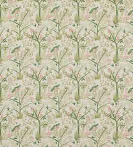 Lulworth Fabric by Baker Lifestyle Green/Pink