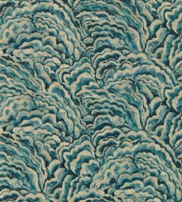 Lumino Wallpaper by Clarke & Clarke Kingfisher/Gilver