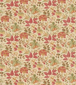 Madagascar Fabric by Sanderson Gold/Red