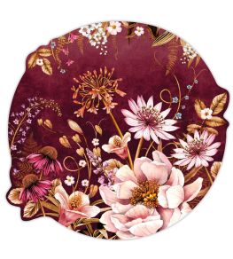 Blooms Decal Mural in Magenta by Avalana Magenta