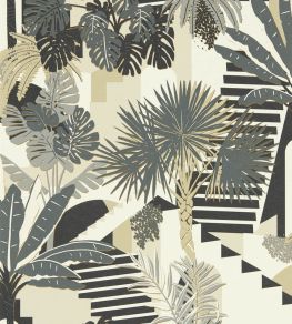 Malindi Wallpaper by Clarke & Clarke Charcoal
