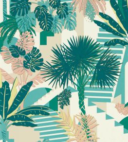 Malindi Wallpaper by Clarke & Clarke Mineral/Blush