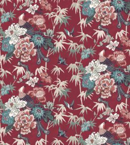 Maluku Fabric by Arley House Claret