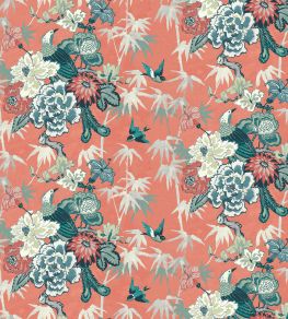 Maluku Fabric by Arley House Coral
