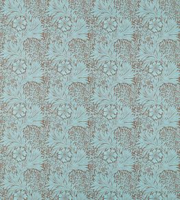 Marigold Fabric by Morris & Co Sky/Chocolate
