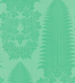 Marsden's Palm Damask Wallpaper by Zoffany Pale Poisen