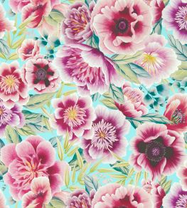 Marsha Wallpaper by Harlequin Aqua / Peony / Magenta