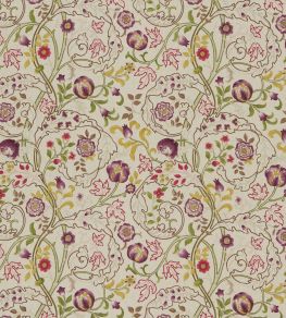 Mary Isobel Fabric by Morris & Co Wine/Linen