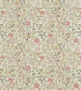 Mary Isobel Embroidery Fabric by Morris & Co Rose/Artichoke