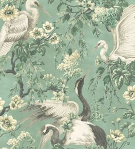 Maurice Wallpaper by Woodchip & Magnolia Green Moss