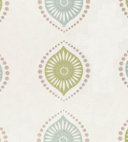 Medallion Fabric by Vanderhurd Jade & Aqaumarine/Moonstone