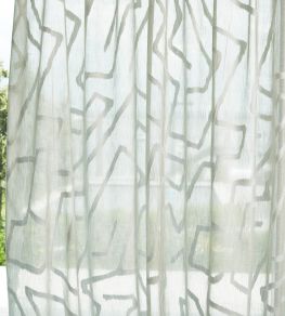 Melodic Sheer Fabric by Harlequin Tranquility/Chalk