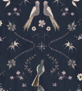 Metaphoric Birds Wallpaper by Coordonne Blue