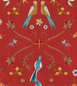 Metaphoric Birds Wallpaper by Coordonne Red