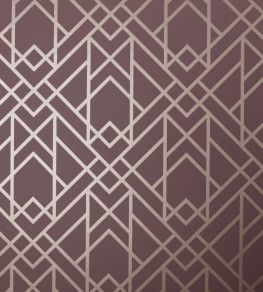 Metro Wallpaper by 1838 Wallcoverings Cassis