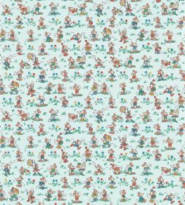 Mickey & Minnie Wallpaper by Sanderson Bonbon Blue